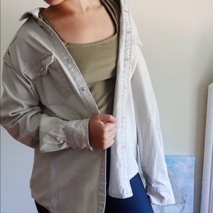 Forever 21 Gray Jean Jacket